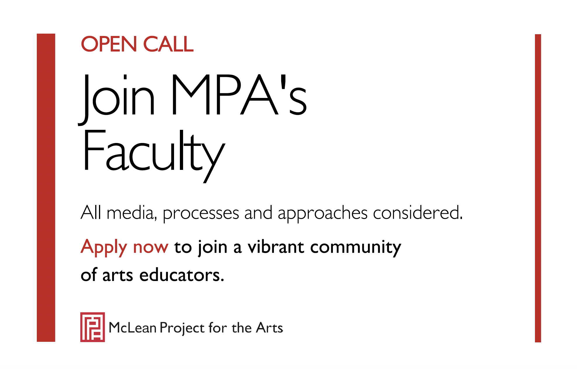 Open Call for Art Teachers